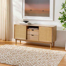 Diandria Modern White/Tan Area Rug