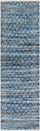 Lei Modern Dark Blue/Light Blue Area Rug