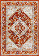 Yashika Traditional Bright Red Area Rug
