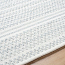 Precious Solid and Border Cream/Black Area Rug