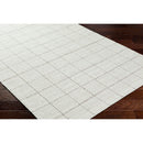 Ishaq Solid and Border Ivory Area Rug