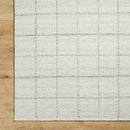 Ishaq Solid and Border Ivory Area Rug