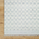 Clinten Solid and Border Light Slate Area Rug