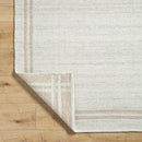 Janmichael Solid and Border Ivory Area Rug