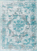 Hubert Traditional Teal Area Rug