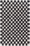 Donnisha Modern Light Silver/Black Area Rug