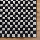 Donnisha Modern Light Silver/Black Area Rug