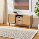 Virgie Modern Light Gray/Cream Area Rug