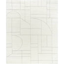 Benard Modern Light Silver Area Rug