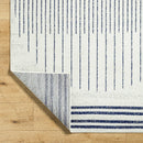 Neerbosch Modern Light Gray/Dark Blue Area Rug