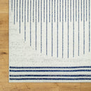 Neerbosch Modern Light Gray/Dark Blue Area Rug