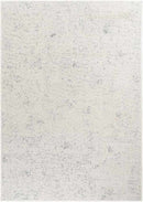 Tobey Solid and Border Ivory Washable Area Rug