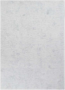 Tobey Solid and Border White Washable Area Rug