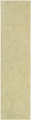 Tobey Solid and Border Grass Green Washable Area Rug