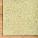 Tobey Solid and Border Grass Green Washable Area Rug