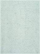 Tobey Solid and Border Seafoam Washable Area Rug