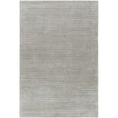 Jett Solid and Border Medium Gray Area Rug