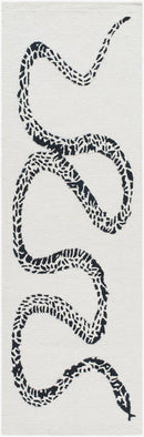 Rachelle Modern Light Silver/Jet Black Area Rug