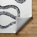 Rachelle Modern Light Silver/Jet Black Area Rug