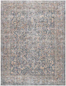 Ramin Traditional Denim Washable Area Rug