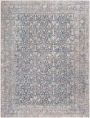 Sherree Traditional Denim Washable Area Rug