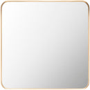 Louvenia Modern Gold Wall Mirror