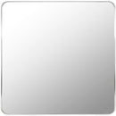 Louvenia Modern Metallic Silver Wall Mirror