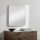 Louvenia Modern White Wall Mirror