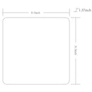 Louvenia Modern White Wall Mirror