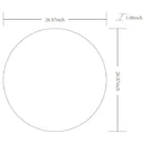 Jarron Modern White Wall Mirror