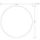 Jarron Modern White Wall Mirror