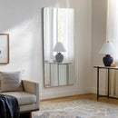Jackline Modern Metallic Silver Wall Mirror