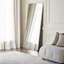 Jackline Modern Metallic Silver Wall Mirror