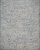 Flint Traditional Slate/Light Beige Area Rug