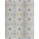Devorah Coastal Light Gray/Dark Teal Area Rug