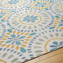 Devorah Coastal Light Gray/Dark Teal Area Rug