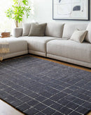 Nasreen Modern Jet Black Area Rug