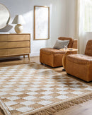 Kamey Cottage Tan/Light Silver Area Rug - Becki Owens x Livabliss