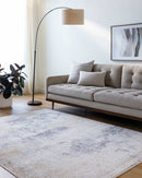 Parks Modern Charcoal/Amber Area Rug