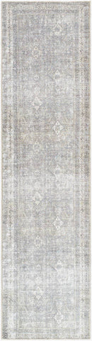 Fisher Traditional Black Washable Area Rug