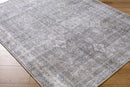 Fisher Traditional Black Washable Area Rug