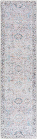 Kearstin Traditional Tan Washable Area Rug