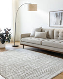 Shakinah Modern Dark Brown/Light Gray Area Rug