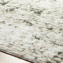 Jeaninne Solid and Border Dark Olive Area Rug