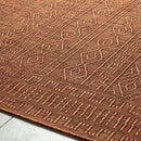 Benjaman Bohemian Rust Area Rug