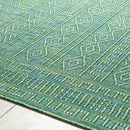 Benjaman Bohemian Dark Green Area Rug