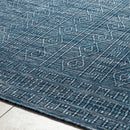 Benjaman Bohemian Dark Blue Area Rug