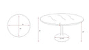 Amada Black Dining Table