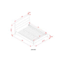 Kory Brown Upholstered Bed