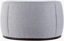 Chanae Light Gray Ottoman